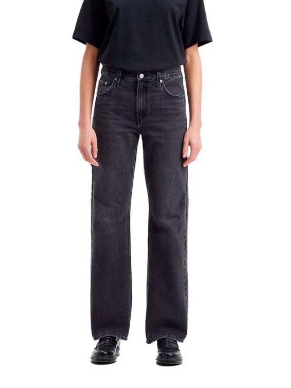 Levi's Baggy Boot Jean in Washed Black